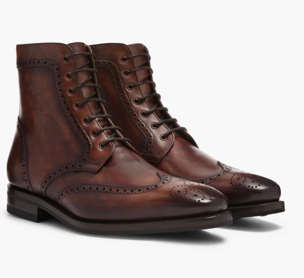 Wing Tip Shoes British Coffee